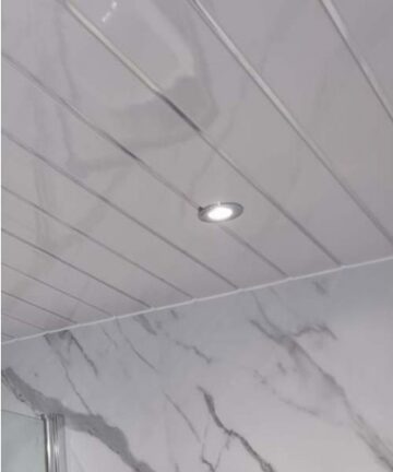 Beautiful White Gloss 2 strips Ceiling Panels for classic look {Wet_Wall_Panels} in {city4}