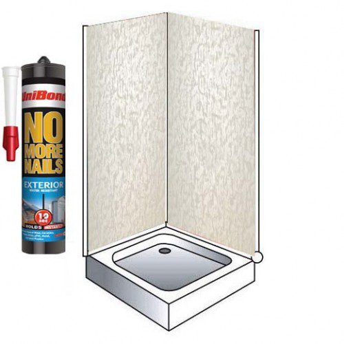 Beautiful Pearlescent White 1000mm x 2400mm x 10mm {shower_screens} in {City3}