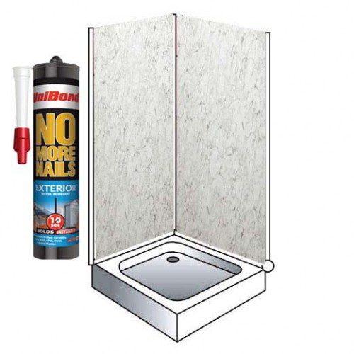 Remarkable White Marble 1000MM x 2.4m {shower_panels} in {city4}